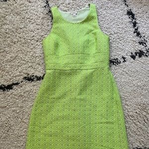 J. Crew Bright Green shift dress -size 4